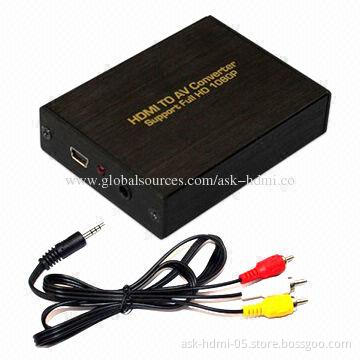 HDMI to CVBS + L/R Converter, 5V DC/1A Power Supply